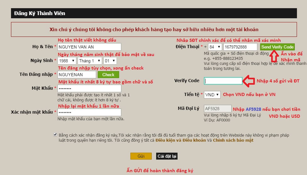 Gửi tiền vào tài khoản để chơi cá cược lô đề Việt Nam tại Win2888